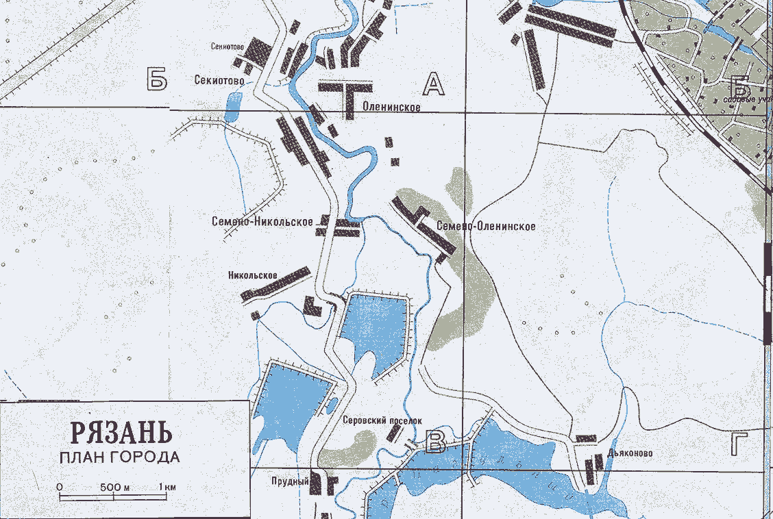 карта рязани, рязанская карта, рязанская область, рязанский район ...